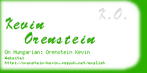 kevin orenstein business card